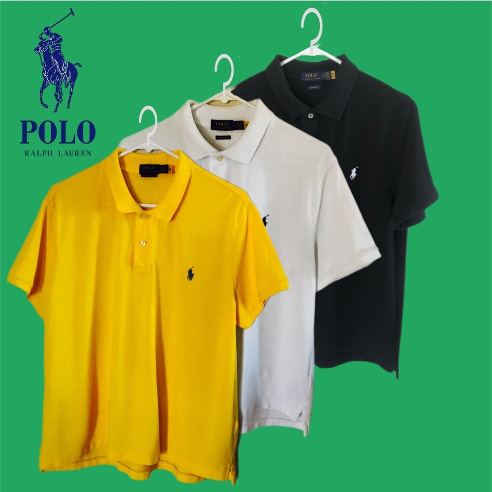Classic Fit 🐴 Mesh Polo Ralph Lauren lot 🐴 blue label
